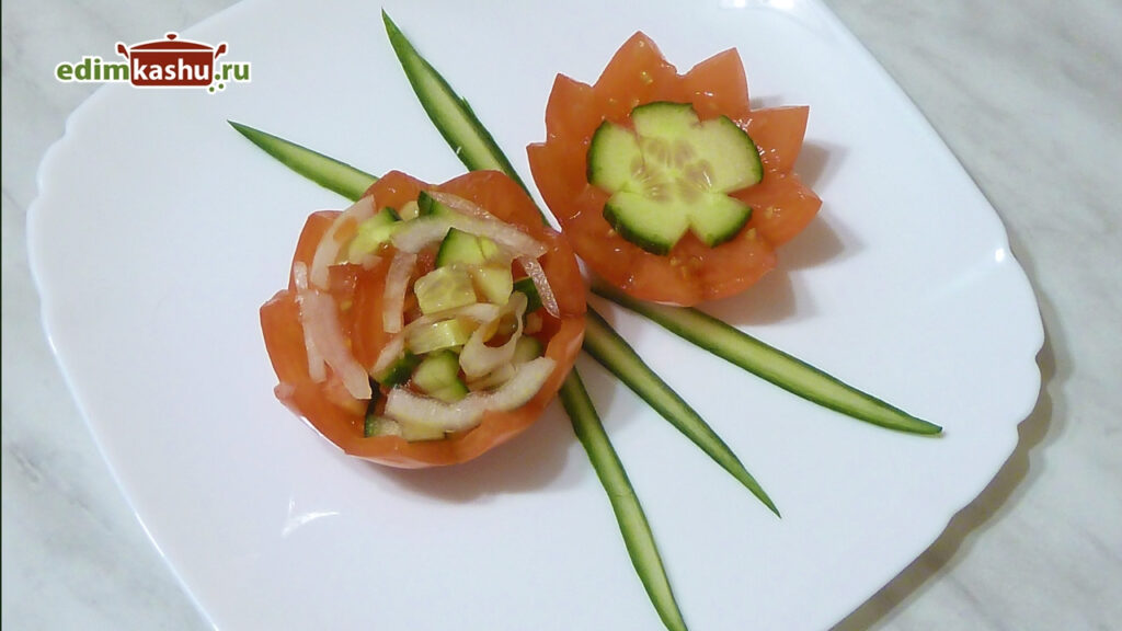Украшения из овощей