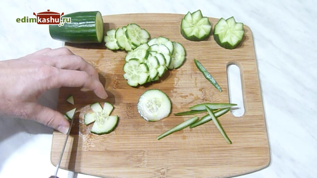 Украшения из овощей