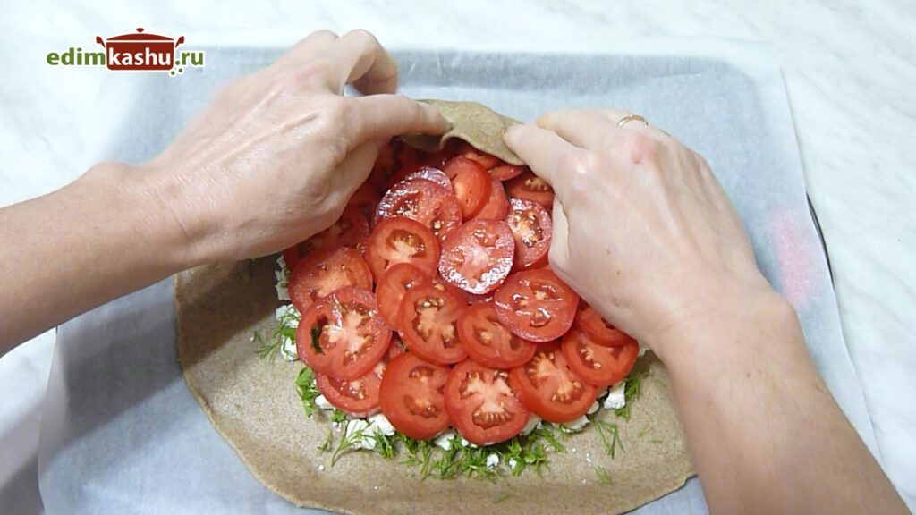 Открытые пироги Галеты. 2 рецепта