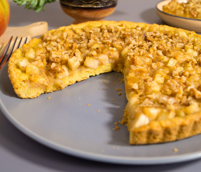 Песочный пирог с яблоками