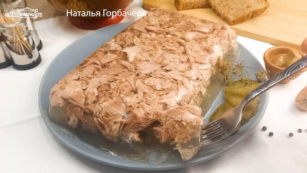 Холодец из свиной рульки без желатина